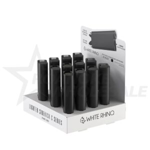 WHITE RHINO LIGHTER SIDEKICK C SERIES SOLID BLACK 12PCS