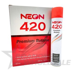NEON 420 PREMIUM BUTANE 420ML 12PCS [NO SHIPPING]