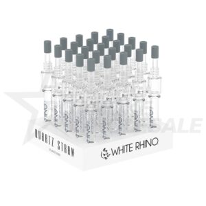 WHITE RHINO QUARTZ V4 GLASS STRAW 25PCS
