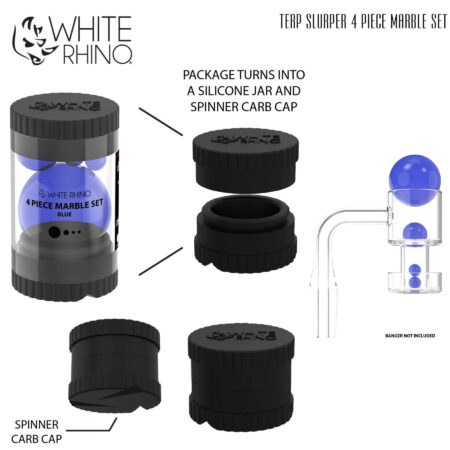 WHITE RHINO TERP SLURPER 4 PIECE MARBLE SET 6PCS - Image 4