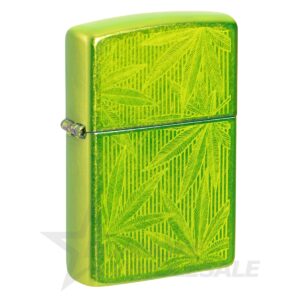 ZIPPO LIGHTER - CANNABIS LEAVES ($36.95)