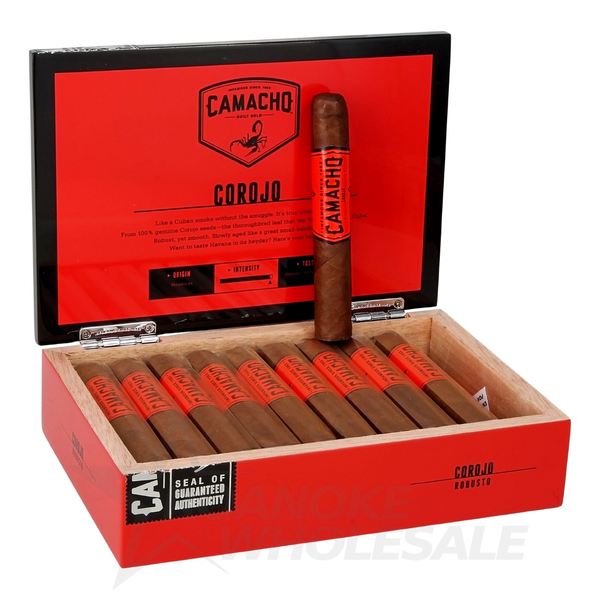 CAMACHO COROJO ROBUSTO CIGARS 5X50 20PCS