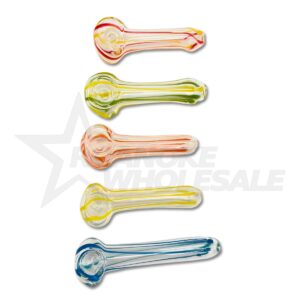GLASS SPOON PIPE - MINI CANDY SWIRL 3" 30PCS [NO SHIPPING]