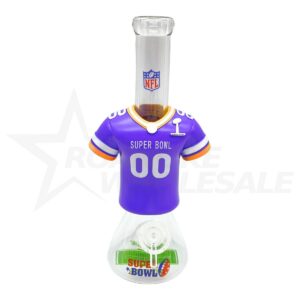 SILICONE WATER PIPE 10" SUPER BOWL JERSEY [NO SHIPPING]