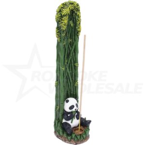 FUJIMA PANDA IN BAMBOO INCENSE BURNER