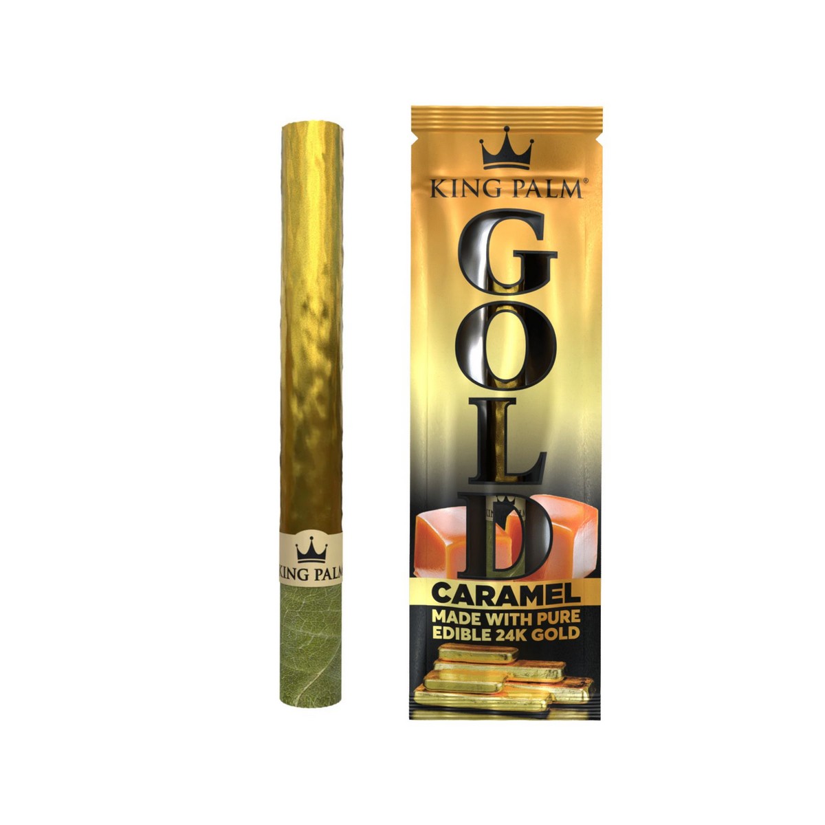 KING PALM WRAP CARAMEL GOLD KING SIZE 15/1 PACKS - Image 2