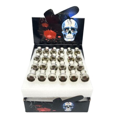 METAL & GLASS PIPE - GEM FILTER (SKULL BOX) 3.5" 24PCS - Image 3