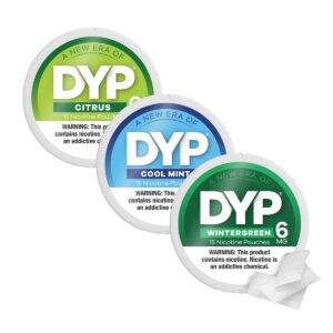 DYP NICOTINE POUCHES 6MG 5/15 PACKS