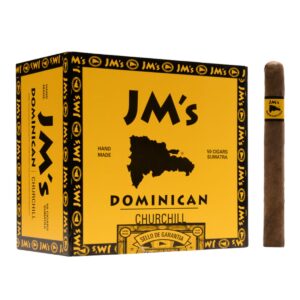 JM'S DOMINICAN - SUMATRA CHURCHILL CIGARS 6.75X50 50PCS
