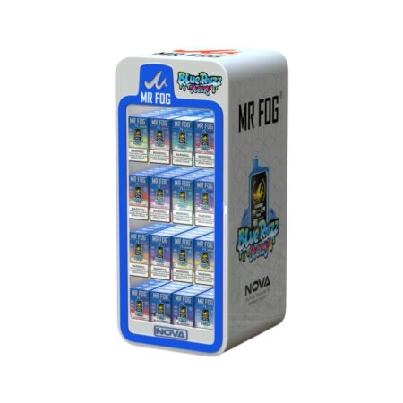 MR FOG NOVA 36000 BLUE RAZZ STEEZY DISPLAY 16 FLAVORS 160PCS