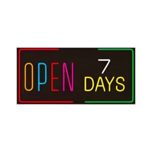 USA SMART SIGN (OPEN 7 DAYS) 35.5X17.5" [NO SHIPPING]