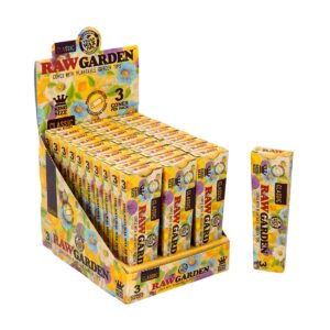 RAW CLASSIC GARDEN KING SIZE CONES WITH PLANTABLE GARDEN TIPS 30/3 PACKS