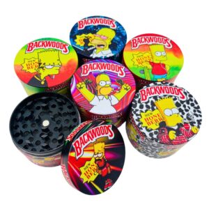 SIMPSONS + BACKWOODS 55MM METAL GRINDERS 12PCS