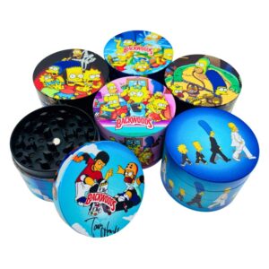 SIMPSON FAMILY + BACKWOODS 55MM METAL GRINDERS 12PCS