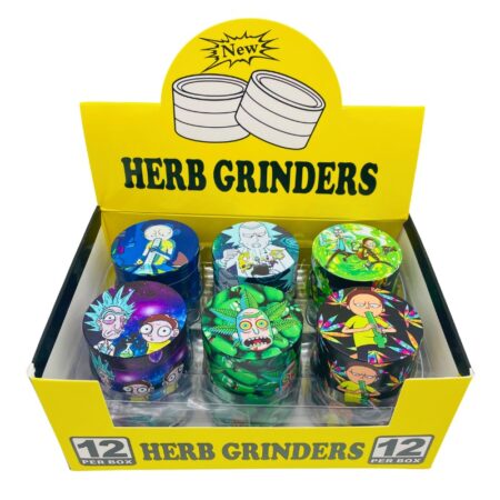 RICK & MORTY 55MM METAL GRINDERS 12PCS - Image 2