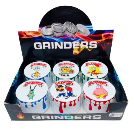 BACKWOODS + SPONGE BOB + LOONEY TOONS METAL GRINDERS 6PCS - Image 2