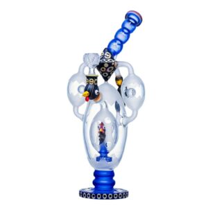 CHEECH WATER PIPE 14.5" HEN BLUE