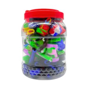 SILICONE SPOON PIPE WITH CAP 4" JAR 40PCS