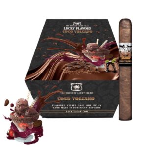 LUCKY CIGAR LUCKY FLAVORS COCO VOLCANO 5X42 24PCS