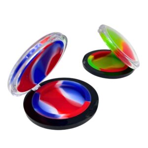 FLAT POCKET SILICONE ACRYLIC WAX CONTAINERS - MAKEUP 5PCS