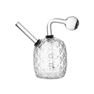 GLASS OIL BURNER PINEAPPLE 4" [NO SHIPPING]