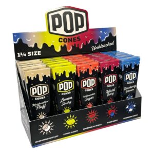 POP CONES UNBLEACHED 1&1/4 SIZE VARIETY [2.0] 25/6 PACKS