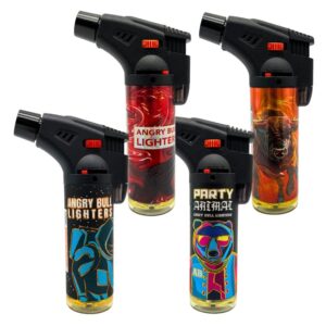 ANGRY BULL TORCH LIGHTERS 12PCS [NO SHIPPING]