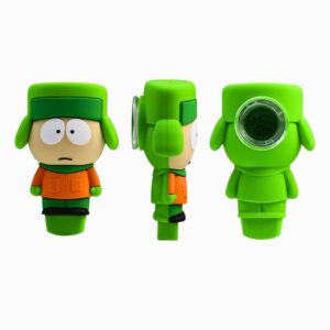 SILICONE HAND PIPE SOUTH PARK 3" - KYLE 5PCS