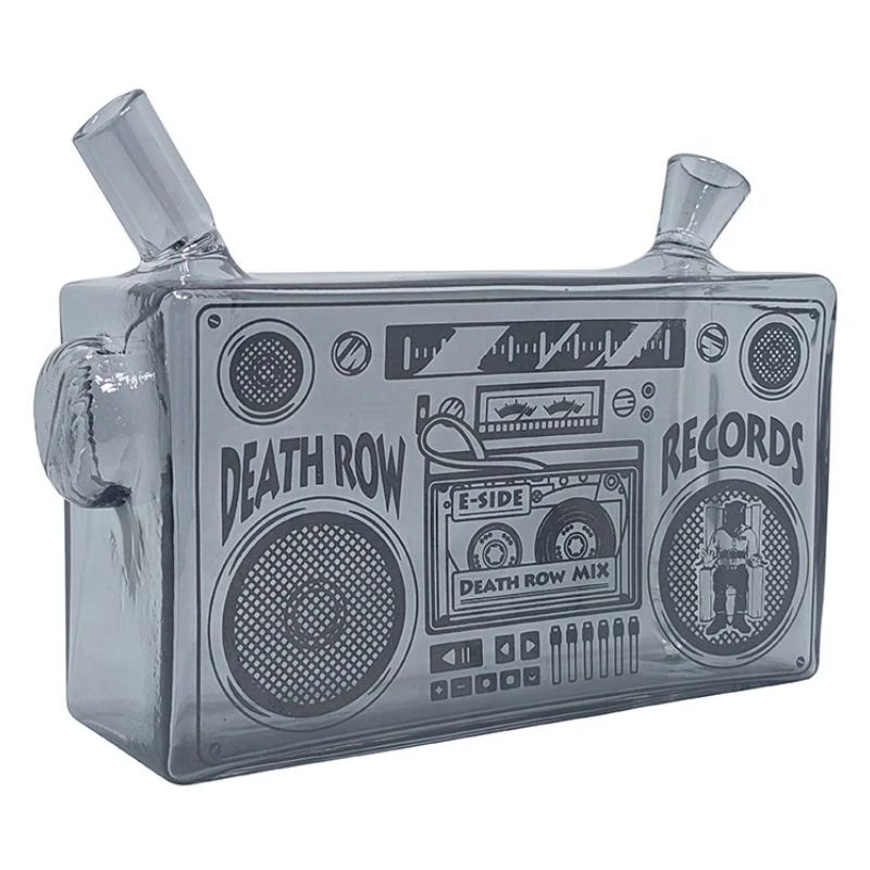 SWED GLASS DEATH ROW RECORDS 5" BOOMBOX BLUNT BUBBLER - Image 2