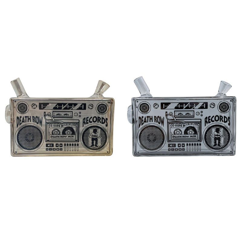 SWED GLASS DEATH ROW RECORDS 5" BOOMBOX BLUNT BUBBLER - Image 3