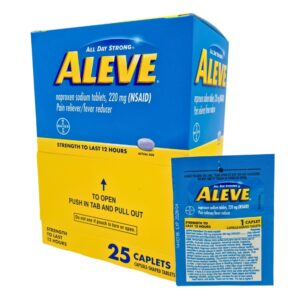 ALEVE (220MG) 25 PACKS OF 1-TAB EACH