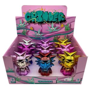 HERB GRINDERS RICK RAINBOW DESIGNS 9PCS