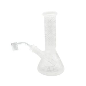 WATER PIPE 7.5" BEAKER SHAPE CLEAR [NO SHIPPING]