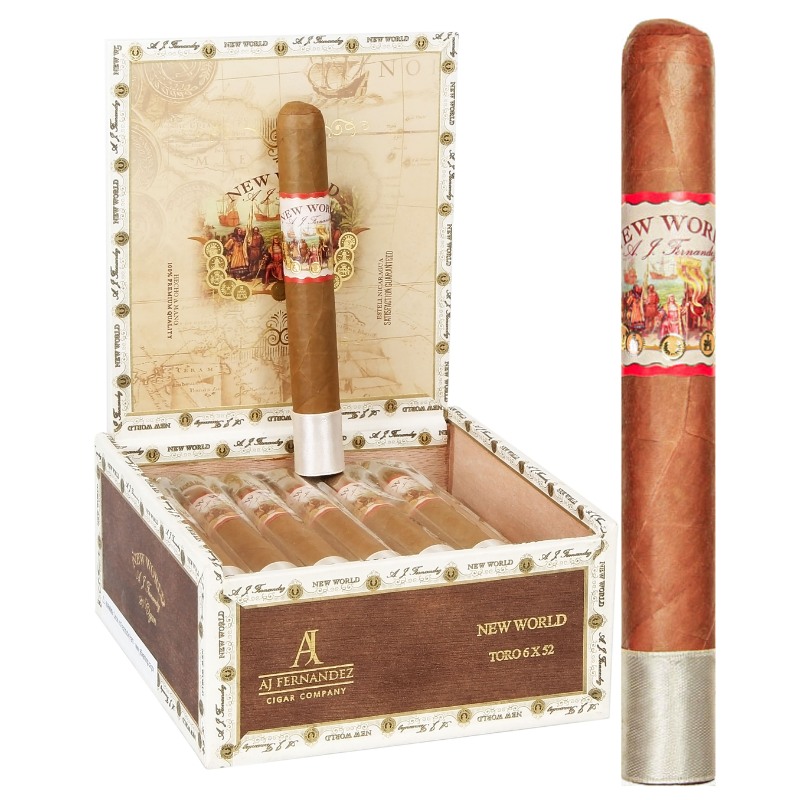 AJ FERNANDEZ NEW WORLD CONNECTICUT TORO 6X52 CIGARS 20PCS