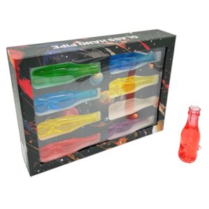 GLASS HAND PIPE GLYCERIN GEL SODA BOTTLE 8PCS (CTP056-MIX)