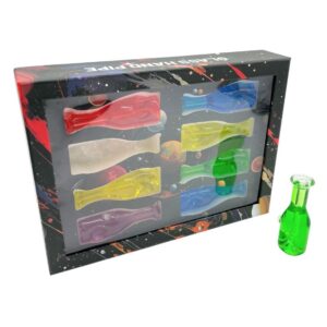 GLASS HAND PIPE GLYCERIN GEL SODA BOTTLE 8PCS (CTP061-MIX)