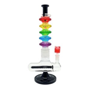 WATER PIPE 15" GLYCERIN GEL RAINBOW RINGS [NO SHIPPING]