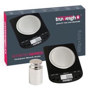 TRUWEIGH INTREPID SERIES COMPACT BENCH SCALE 600G X 0.01G-BLACK
