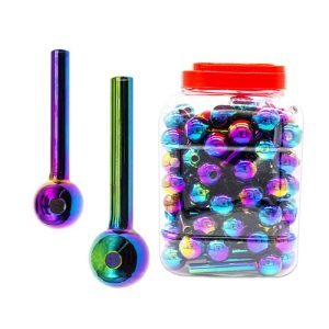 RAINBOW 4" BUBBLER JAR 90PCS [NO SHIPPING]
