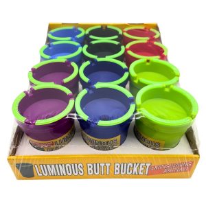 LUMINOUS BUTT BUCKET EXTINGUISHING ASHTRAY 12PCS