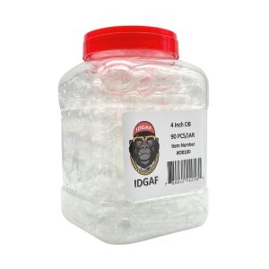 IDGAF 4" OIL BURNER CLEAR 90PCS (OB100)