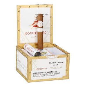 MONTECRISTO WHITE SERIES ROBUSTO GRANDE CIGARS 5" X 52 15PCS