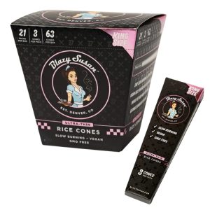 BLAZY SUSAN ULTRA THIN RICE KING SIZE CONES 21/3 PACKS