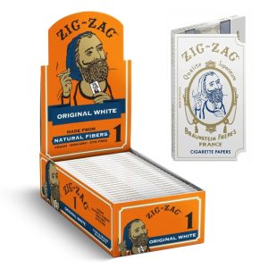 ZIG ZAG ORIGINAL WHITE ROLLING PAPERS 24 BOOKLETS