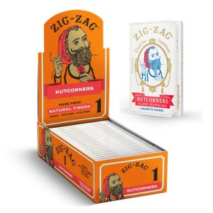 ZIG ZAG KUTCORNERS SLOW BURNING CIGARETTE PAPERS 24 BOOKLETS