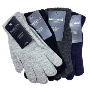 WINTER GLOVE ASSORTED (INSULATED) 12PCS