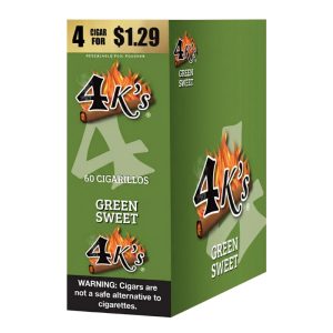 4K'S CIGARILLOS (4 FOR $1.29) 15/4 PACKS