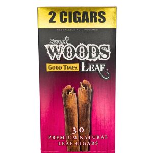 GOOD TIMES SWEET WOODS LEAF CIGARS 15/2 PACKS