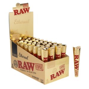 RAW CLASSIC ETHEREAL CONES 1&1/4 SIZE 32/6 PACKS