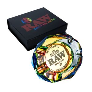 RAW PHAT CRYSTAL GLASS ASHTRAY